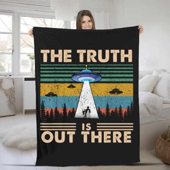 The Truth Is Out There Storm Raid Area 51 Alien Fleece Blankets