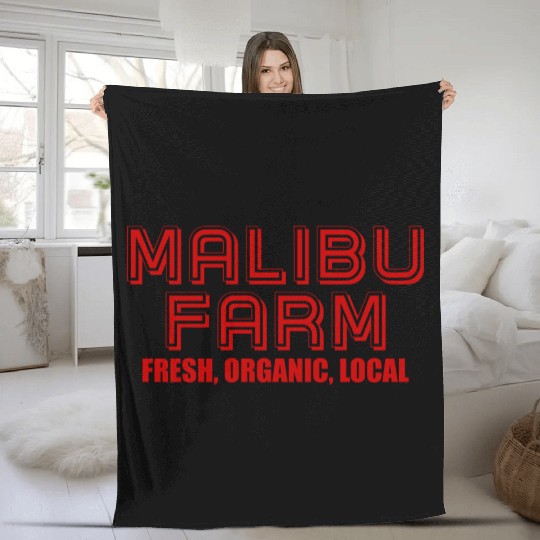Malibu Farm Miami Beach fresh organic local Fleece Blankets