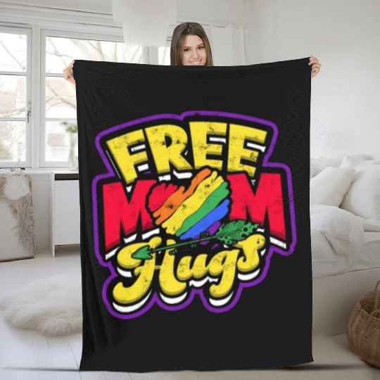 Free mom hugs - mom Fleece Blankets