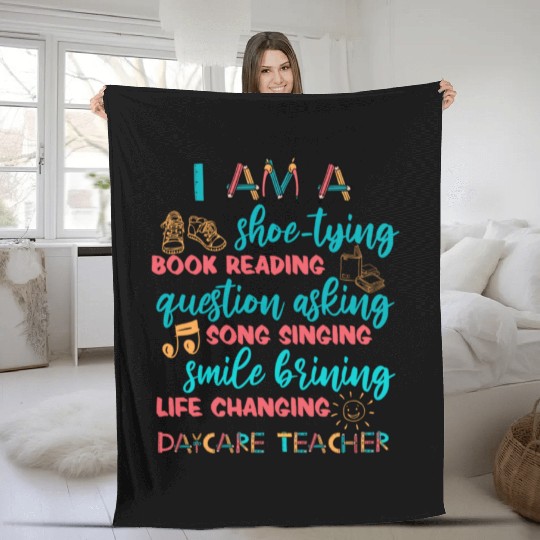 Childcare Kindergarten Preschool Daycare Teacher Fleece Blankets