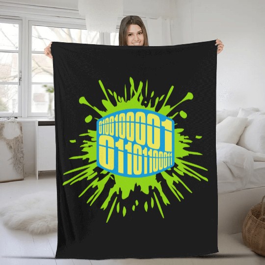 binary code program language Fleece Blankets