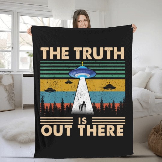 The Truth Is Out There Storm Raid Area 51 Alien Fleece Blankets