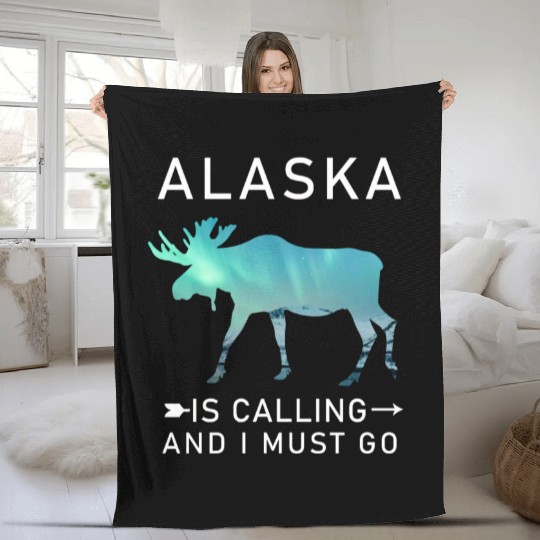 Alaska Gift USA Natur Bär Denali Grizzly Wald Fleece Blankets