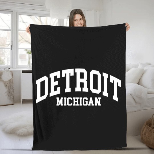 Detroit Fleece Blankets