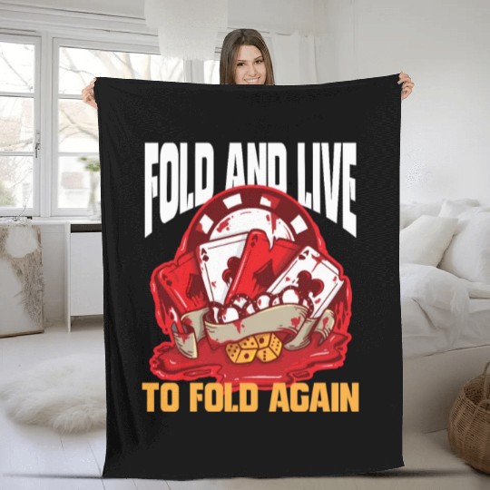 Poker Casino Poker Player Gambling Roulette Gift Fleece Blankets