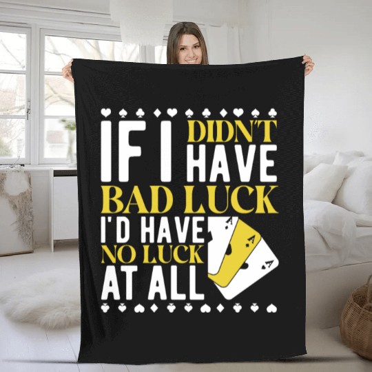 Poker Casino Poker Player Gambling Roulette Fleece Blankets