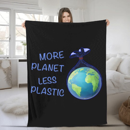More Planet Less Plastic Eco Friendly Fleece Blankets