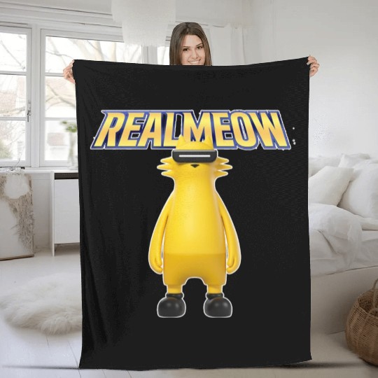 REAL MEOW Fleece Blankets