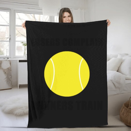 Winners Train Tennis Fleece Blankets