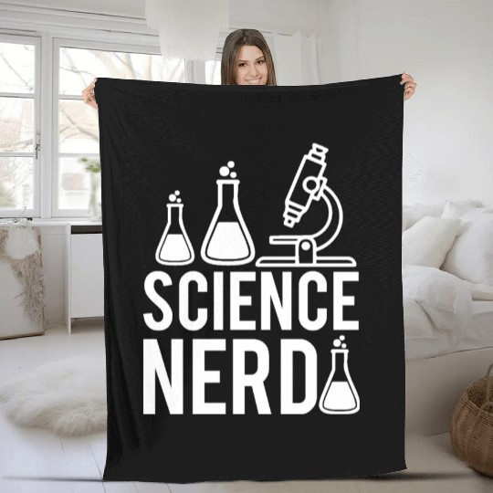 Science Nerd Chemistry Geek Teacher Student Gifts Fleece Blankets