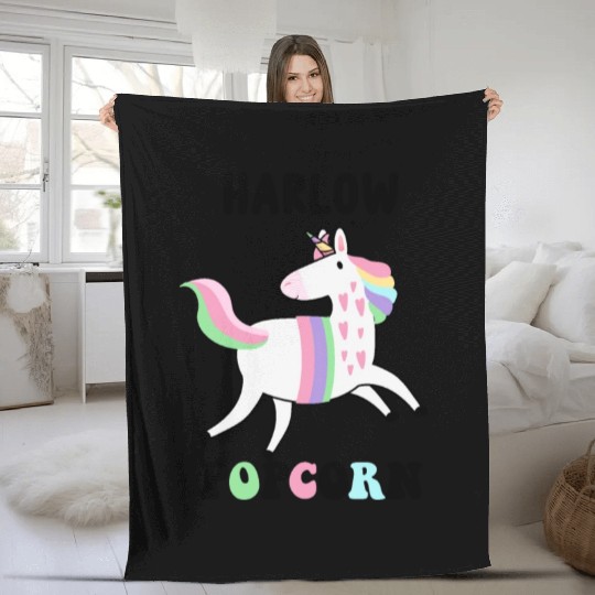 Harlow And Popcorn Merch Popcorn The Pony Fleece Blankets
