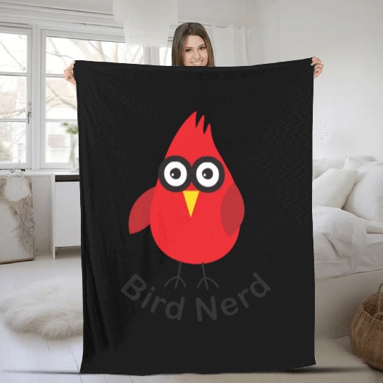Bird Nerd Fleece Blankets
