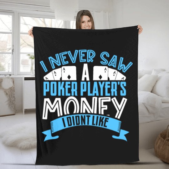 Poker Casino Poker Player Gambling Roulette Fleece Blankets