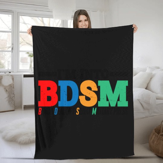 Im Into BDSM Bench Squat Deadlift Military Press16 Fleece Blankets