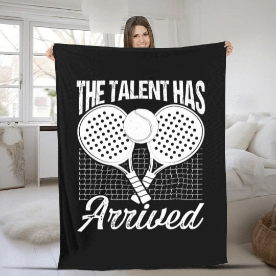 Paddle Tennis Player Match Talent has arrived Fleece Blankets