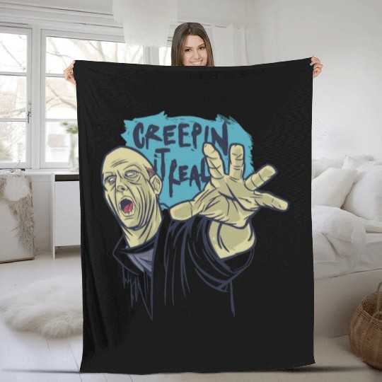 Creepin it real zombie Creepin it real zombie insp Fleece Blankets