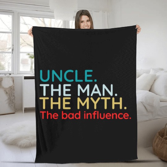 Uncle Fleece Blankets, Crazy Uncle Fleece Blankets, Funny for Uncle