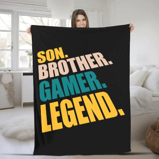 son brother gamer legend Fleece Blankets