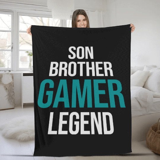 son brother gamer legend Fleece Blankets