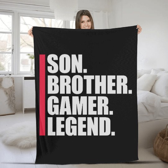 son brother gamer legend Fleece Blankets