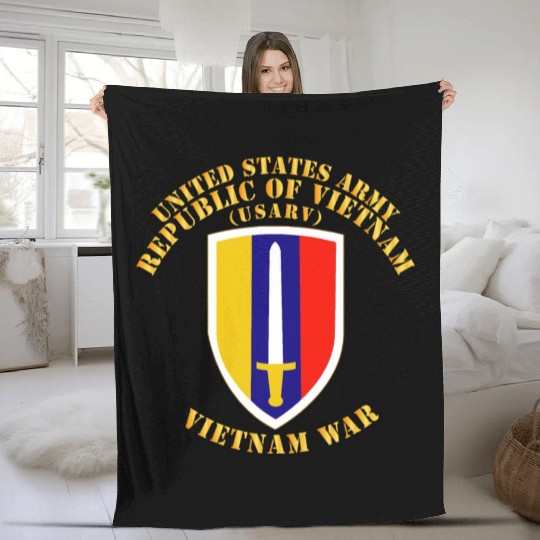 Army US Army Vietnam USARV Vietnam War Fleece Blankets