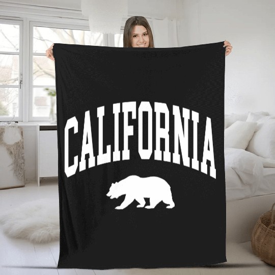 California Bear Fleece Blankets
