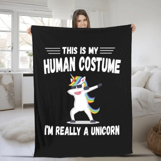 Amazon.com: This Is My Human Costume I'm Really A Fleece Blankets