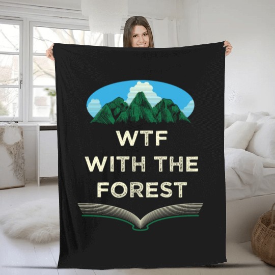 With The Forest Camping Wildlife Camper Outdoor Na Fleece Blankets