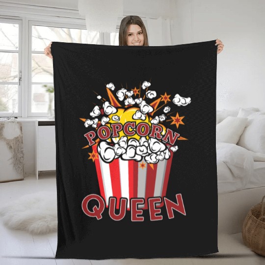 Movie Watching Cinema Popcorn Binge Watching Fleece Blankets