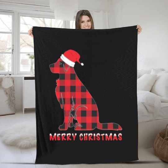 Dog's Christmas Fleece Blankets