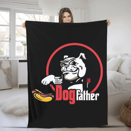 The Dogfather Fleece Blankets