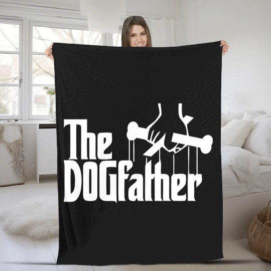 The Dogfather Fleece Blankets