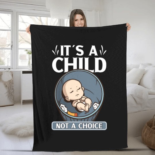 Anti Abortion Conservative Pro Life Sign Gift Fleece Blankets