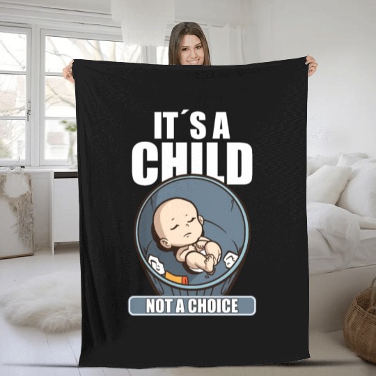 Anti Abortion Conservative Pro Life Sign Gift Fleece Blankets