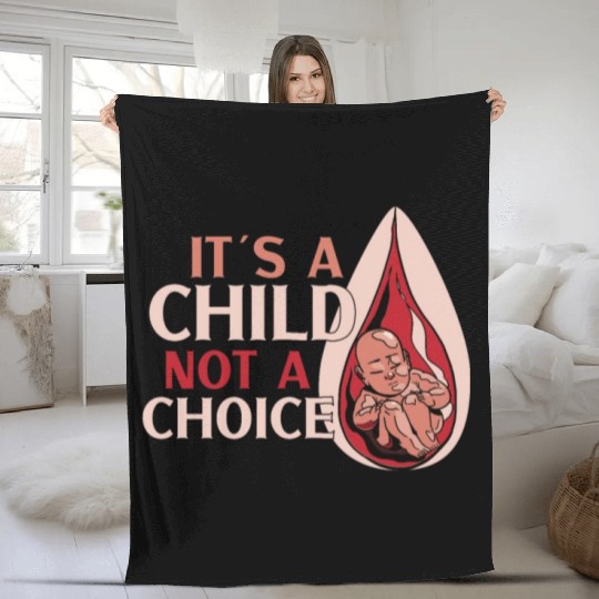 Anti Abortion Conservative Pro Life Sign Gift Fleece Blankets