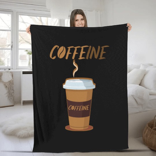 coffee and caffeine for coffee lovers Fleece Blankets