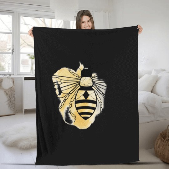 Bee Fleece Blankets