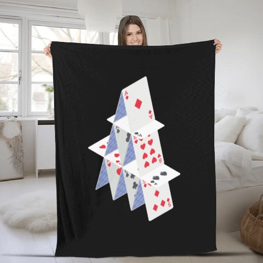 Playing card Fleece Blankets