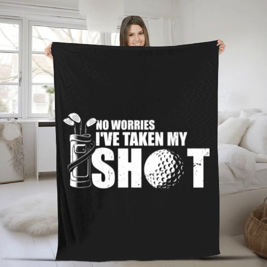 Hilarious Golfing Mockery Leisure Sarcasm Fleece Blankets
