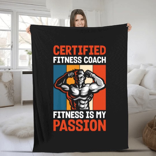 Gym Exercising Endurance Workout Fleece Blankets