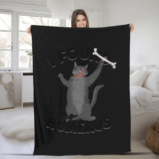 I found this humerus - cat Fleece Blankets
