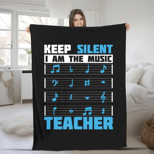 Music Teacher music nout Fleece Blankets