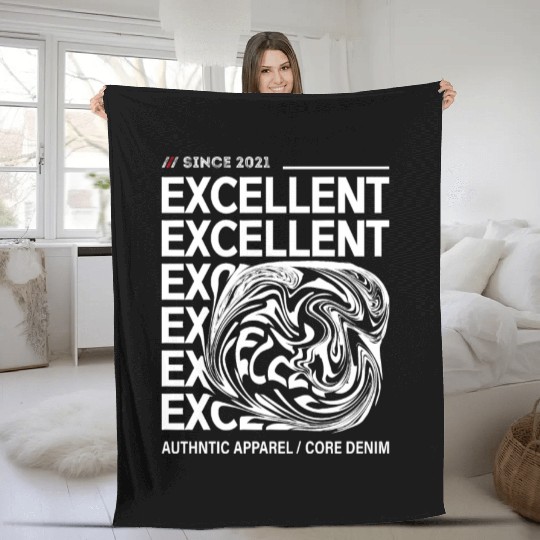 since 2021 EXCellent authntic apparel core denim Fleece Blankets
