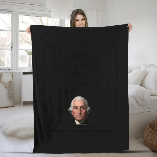 George washington Fleece Blankets