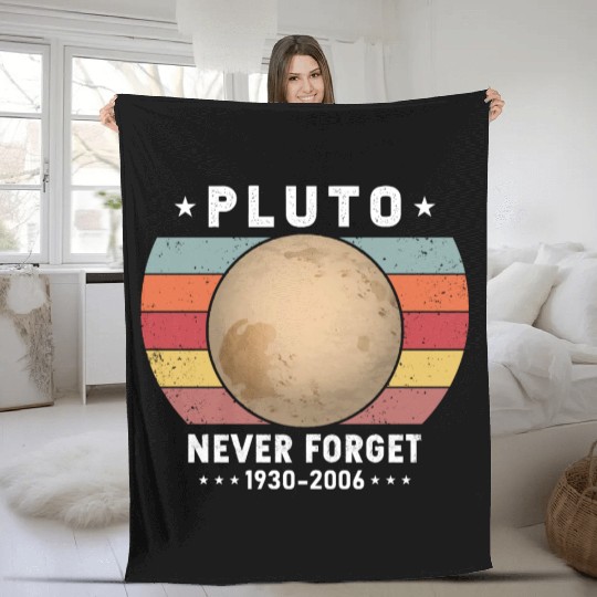 Pluto Never Forget 1930-2006 Fleece Blankets