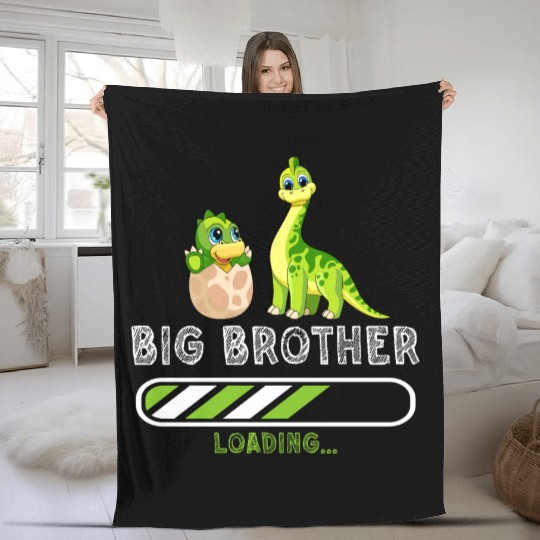 Big brother dinosaur Fleece Blankets