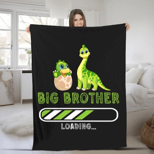 Big brother dinosaur Fleece Blankets