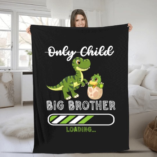 Big brother dinosaur Fleece Blankets