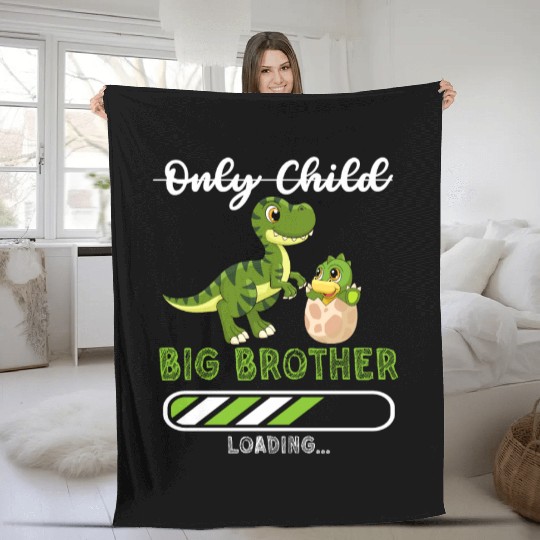 Big brother dinosaur Fleece Blankets