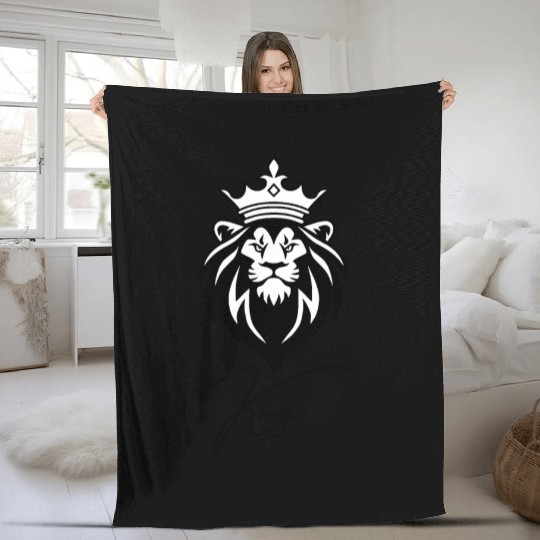 lion King Crown Fleece Blankets